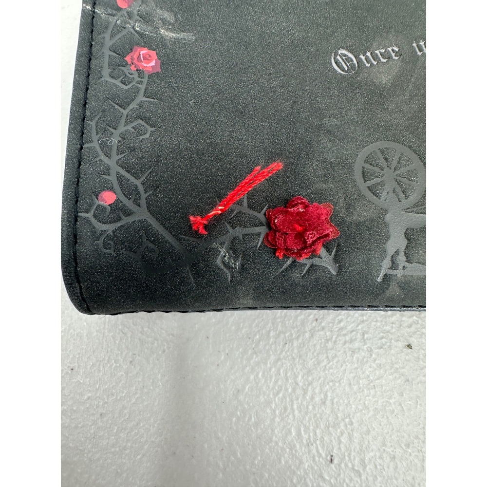 Disney Loungefly Sleeping Beauty Maleficent Castle Wallet Black Gothic Rose - Picture 3 of 4